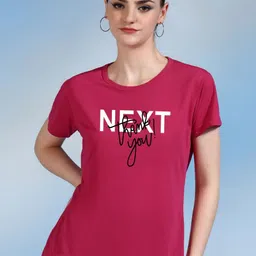 Moda Rapido Women Printed Bio Finish Applique T-shirt-image-86