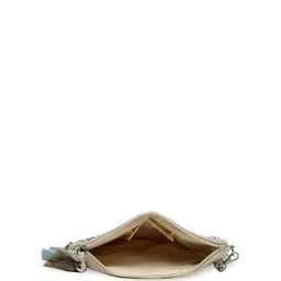 Anekaant Kooky Natural Embellished Cotton Sling Bag image 5