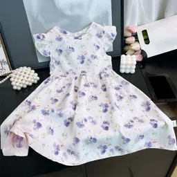 FOREVER FRIDAY Floral Printed Round Neck A-Line Dress-image-12