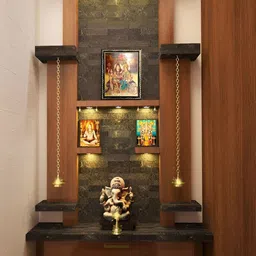 ADA Handicraft Black & Gold-Toned Self Design Wooden Wall Photo Frame image 3