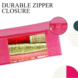 AMAK INC Pink Fabric Multi-Utility Wardrobe Organisers image 3