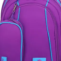 ECHOBOOMERS Unisex Colourblocked Backpack with Zip Pouch image 5