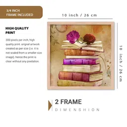 Kotart Brown & Green Set of 2 Piece Wood Floral and Botanical Wall Paintings image 4