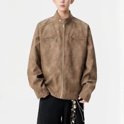 Mast & Harbour Men Stand Collar Solid Tailored Jacket-picture-18