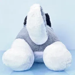 Babyhug Sleeping Husky Dog Soft Toy Multicolor - Length 55 cm image 5