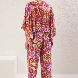 Trendyol Printed Shirt With Trousers Co-Ords image 4