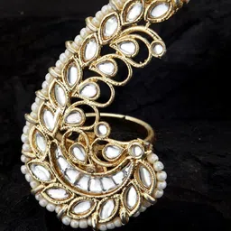 Aviksha Creations Kundan Adjustable Ring-picture-33