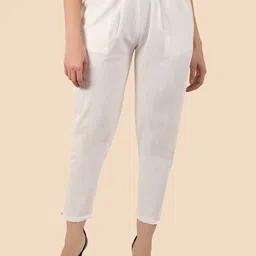 Pittra4ever Women Comfort Mid-Rise Trousers-image-0