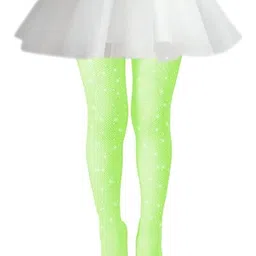 NESKA MODA Girls Self Design Sparkling Glitter Fishnet Stockings-picture-24