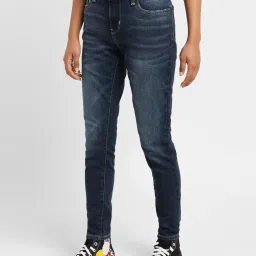 levi's Women's 710 Blue Skinny Fit Mid Rise Jeans image 4