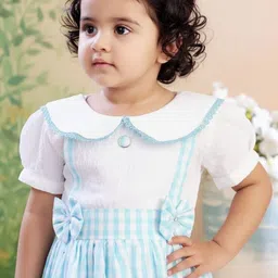 Aarika Striped Cold-Shoulder Fit & Flare Dress image 3