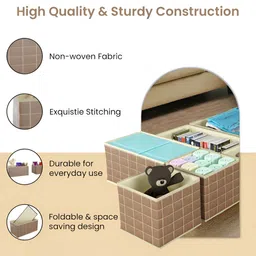 Myntra Elegant Homes Brown 6 Pieces Regular Drawer Organisers image 2