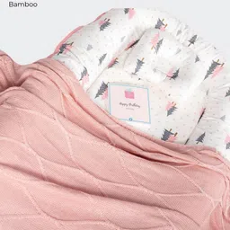 THE PLUSH CLUB Pink Bamboo Single Bed Blanket image 3