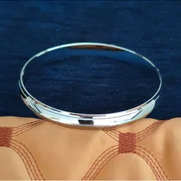 M Men Style Men Handcrafted Silver-Plated Cuff Bracelet image 4