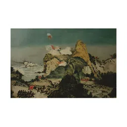 Inephos Brown & Green 1 Piece Beautiful Nature Abstract Canvas Wall Art-image-84