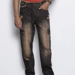 boohooMAN Cotton Mildly Distressed Light Fade Jeans-picture-35