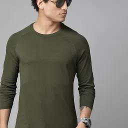 Roadster The Lifestyle Co. Raglan Sleeves Pure Cotton T-shirt-picture-31