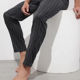 The Roadster Lifestyle Co. Men Striped Print Lounge Pants-image-38