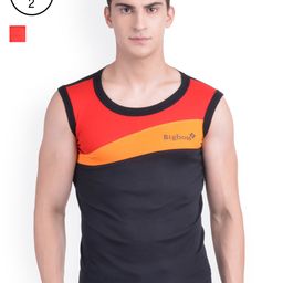 Dollar Bigboss Men Pack 2 Racerback Styled Gym Vests-picture-7