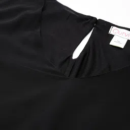 Qurvii+ Plus Size Bell Sleeve Ruffles Georgette Longline Top image 2