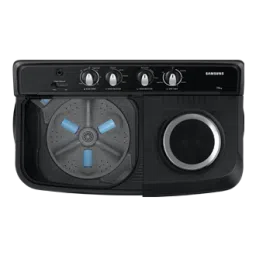 samsung 7.5 kg semi automatic washing machine with hexa storm pulsator, wt75b3200gd prism black 7.5kg image 4