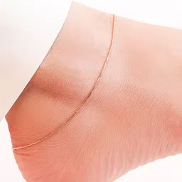 Zavya 925 Pure Silver Rose Gold-Plated Anklet image 1