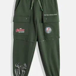 Peter England Boys Olive Printed Pants-image-58