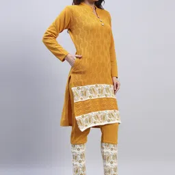 ZEPPI Women Woollen Kurta Palazzo Set image 5