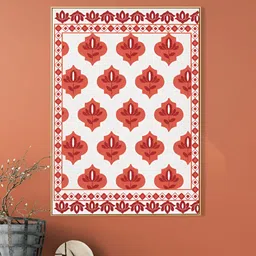 nestroots White & Red Floral and Botanical Wooden Wall Art-image-44