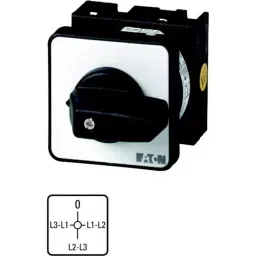 EATON 2P 4 Position 90° Voltmeter Cam Switch, 690 V (Volts), 20A, Knob Actuator, 011308 T0-2-15176/E-picture-14