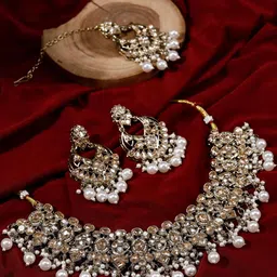 zarmar fashion Women WhiteJewellery Set image 4