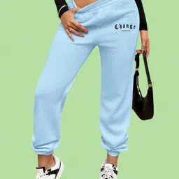 SAAHASAM Women Printed Relaxed Loose Fit Joggers Trousers-picture-25