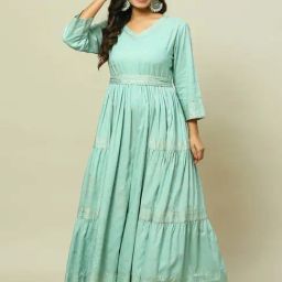 Rangriti Sage Green Printed Jumpsuit-picture-15