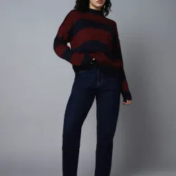 High Star Maroon & Navy Sweater image 4