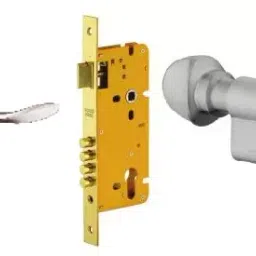 Dorset Left Hand Side Main Door Lock Set MD SKA 01 SS (L) image 1
