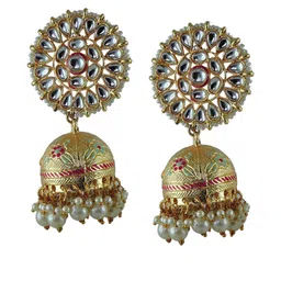 VATSALYA creation Gold-Plated Alloy Artificial Stones Earrings-picture-19