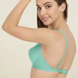 Tweens Baby Pink & Green Non Padded T-Shirt Bra (Pack of 2) image 5