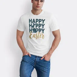 Seekbuylove Typography Printed Round Neck Bio Finish Cotton T-shirt image 4