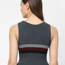 Kalt Striped Round Neck Sleeves Regular Top image 3