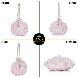 QNS Embroidered Potli Clutch image 3