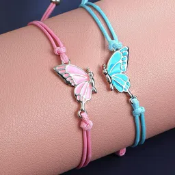 The Roadster Lifestyle Co Set Of 2 Butterfly Charm Couple Bracelet-picture-33