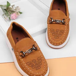 Cute Walk by Babyhug Formal Shoes With Textured Design - Brown-picture-18