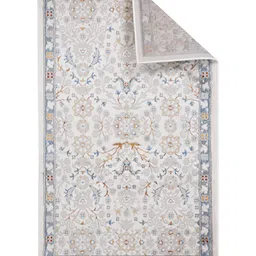 Sapana Carpet-Mats White & Grey Floral No Shredding Carpet image 4