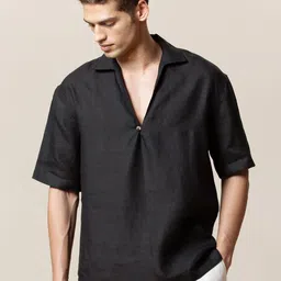 LOVE PANGOLIN Men Relaxed Casual Shirt image 4