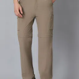 HOUSE OF VEDAS Men Comfort Convertible Cargos Trousers-image-14