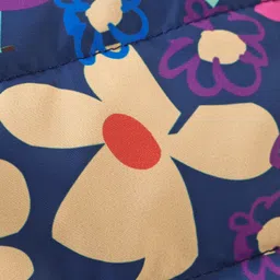 Babyhug Woven Full Sleeves Hooded Jacket Floral Print - Multicolour image 4