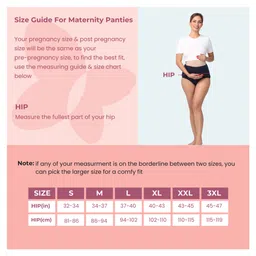 Morph Cotton Solid Leakproof Maternity Post Delivery Period Panty With Full Hip Coverage - Black image 2