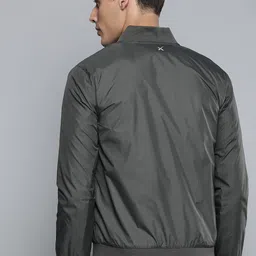 HRX By Hrithik Roshan Training Men Lt.Grey Rapid-Dry Solid Jackets image 4