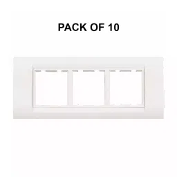K9 Euro Cover Plate With Base Frame 6 Module White, W-9064U (Pack of 10) image 2