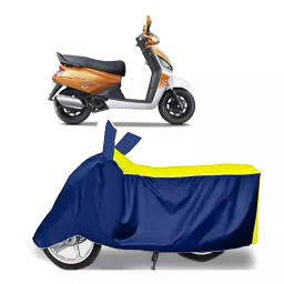 Auto Pearl Bike Cover for Mahindra Gusto 125 BS6 (Yellow & Blue)-picture-23